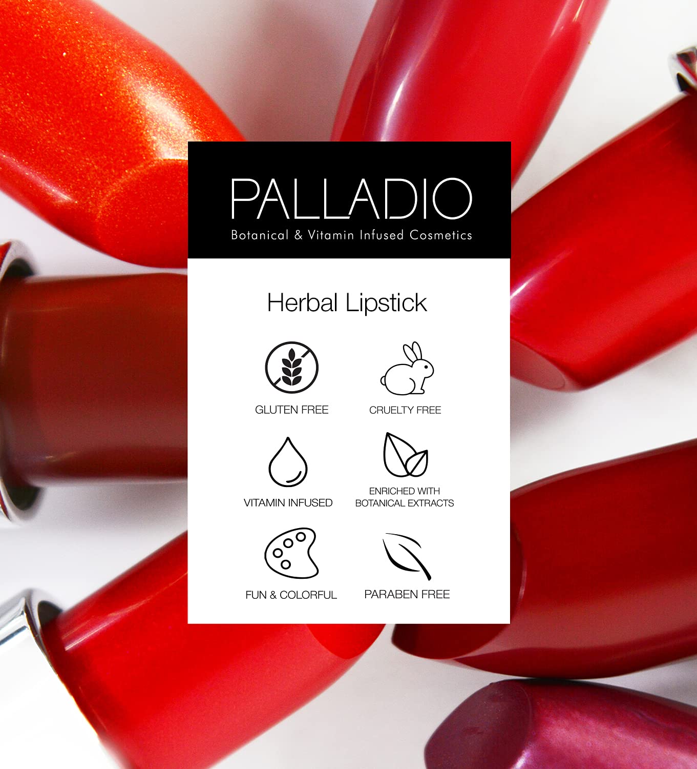 Palladio Beauty, DREAMY MATTES 3.7 g 0.13 oz, As shown in the image, Velvet Wine